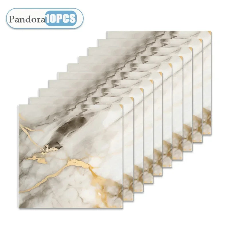 10/20/40PCS 30x30cm Self Adhesive Wallpaper Waterproof Tile Stickers FloorSticker for Kitchen Bathroom Ins Style Home Decor -