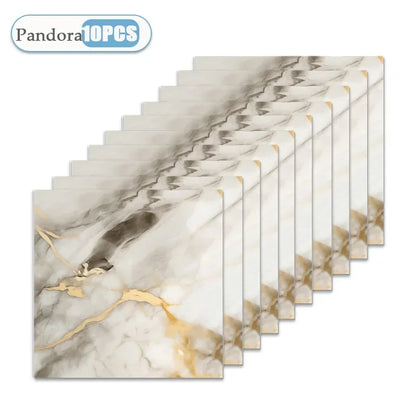 10/20/40PCS 30x30cm Self Adhesive Wallpaper Waterproof Tile Stickers FloorSticker for Kitchen Bathroom Ins Style Home Decor -