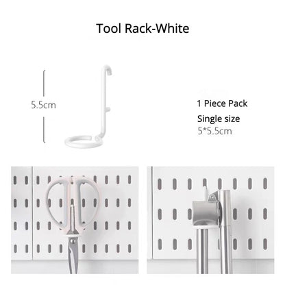 Diy Organizer Pegboard Accessories Pegboard Wall Organizer Panel Shelves For Gamer Room,bathroom,tool house,kitchen Storage R