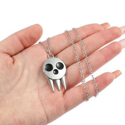 Comic Peripherals SOUL EATER Death the Kid the Same Skull Necklace Horror Style Souvenir Props Jewelry Necklace Gift for Fans