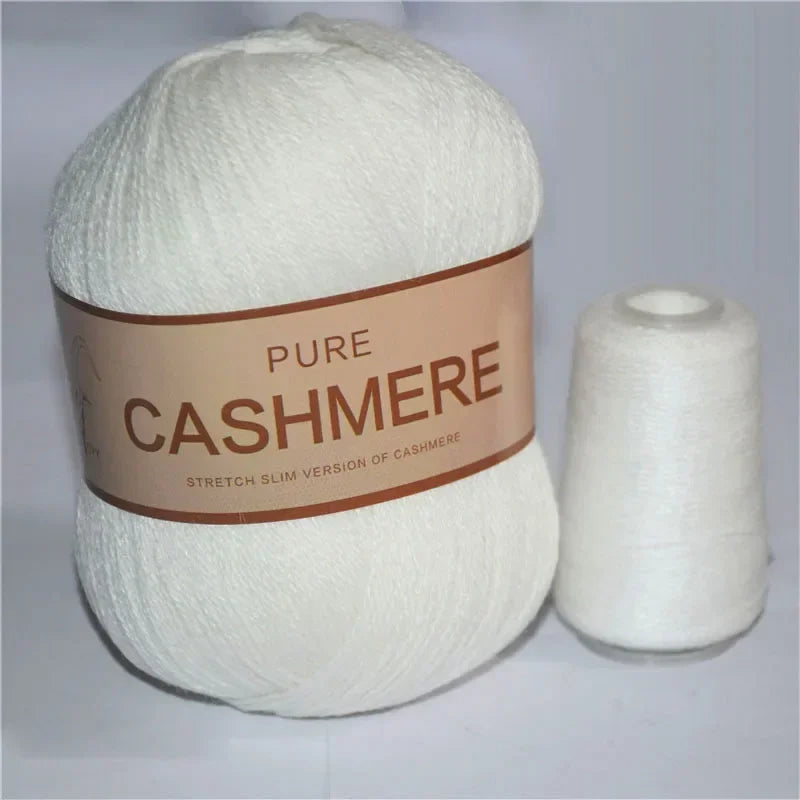 Crochet Cashmere Yarn, Soft Hand-Knitted Wool, Baby-Friendly Knitting Thread, Luxurious Yarn for Scarves, Crochet Projects, K