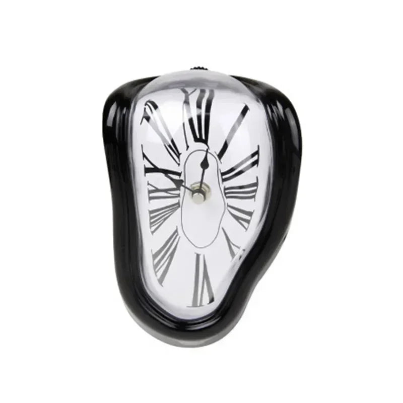 2026 New Novel Surreal Melting Distorted Wall Clocks Surrealist Salvador Dali Style Wall Decororation Home Garden Clock - bla