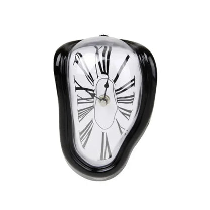 2026 New Novel Surreal Melting Distorted Wall Clocks Surrealist Salvador Dali Style Wall Decororation Home Garden Clock - bla