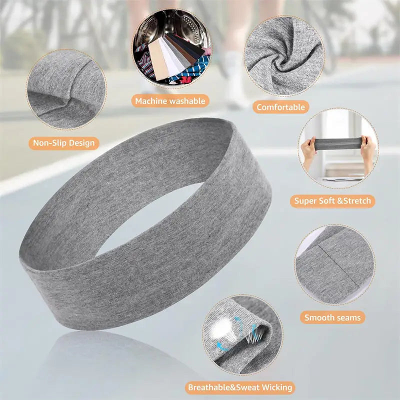 7PCS Elastic Sports Headbands For Women Stretchy Candy-Colored Hairbands Fashion Sweatbands For Fitness Yoga Running Cycling