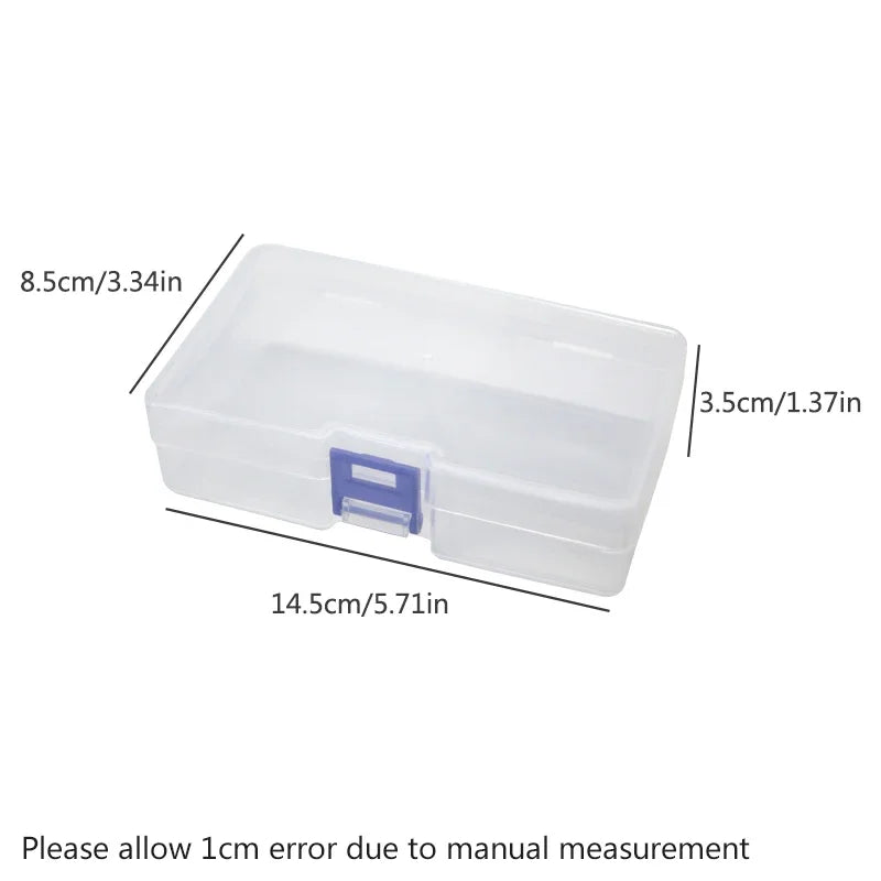 5 transparent plastic storage boxes can accommodate small items, small toys, decorations, small cards, sorted storage, not me