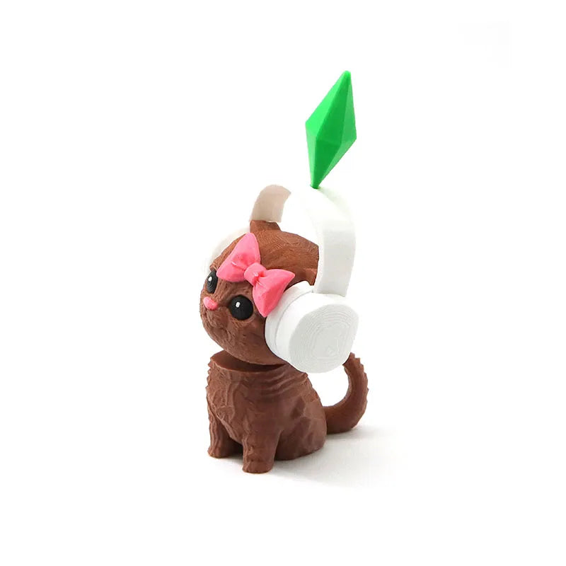 Home Decoration Figure The Doll Foliage Sims Cat Plumbob Dancing Sim Cat Dancing Needoh Cat Car Decoration For Home Decor Ite