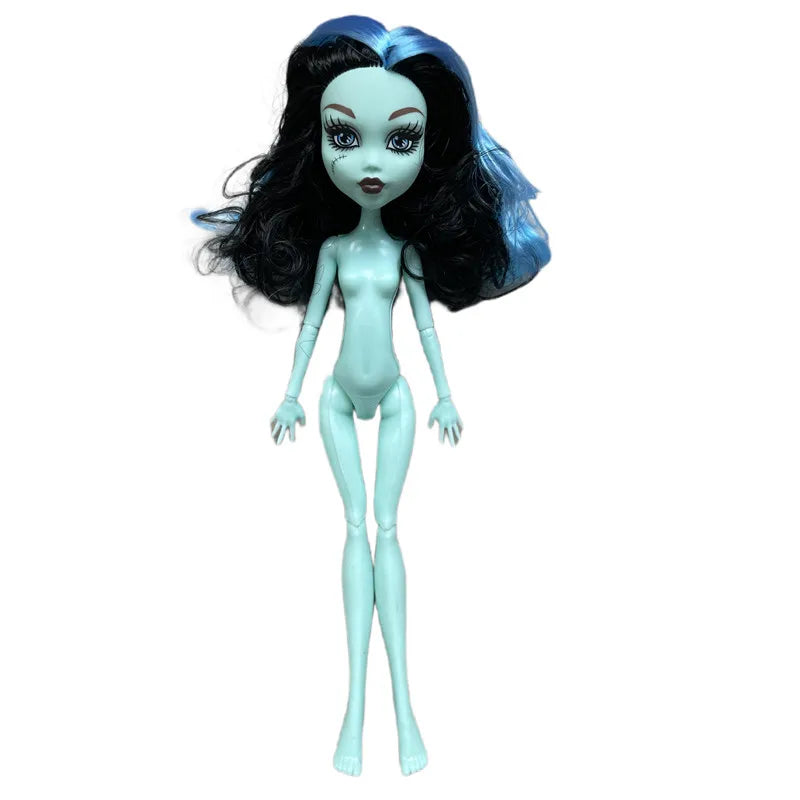 Multi-Joints Movable Doll Body Toy 23cm Doll Toy To Fit Many Heads White Green Brown Purple Monstering High Doll Body Cat hea