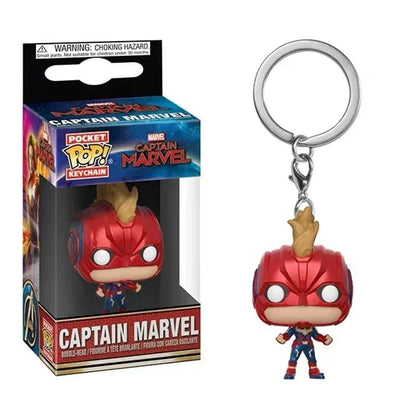 FUNKO Captain America Inro Man Deadpool Spider Man Thanos Thor Keychain Toys Vinyl Doll Collectible Toy Figures Best Kid Gift