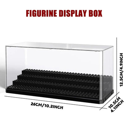 Compatible building block display box storage box building block doll collection step-by-step hand display