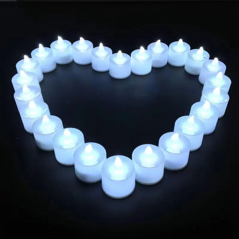 LED Candle Battery Powered Flameless Tea Candle Fake Candle Lamp Wedding Birthday Party Home Decoration Lamp Candlestick Cand