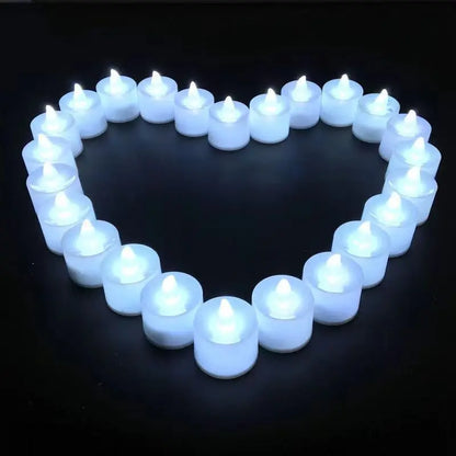 LED Candle Battery Powered Flameless Tea Candle Fake Candle Lamp Wedding Birthday Party Home Decoration Lamp Candlestick Cand