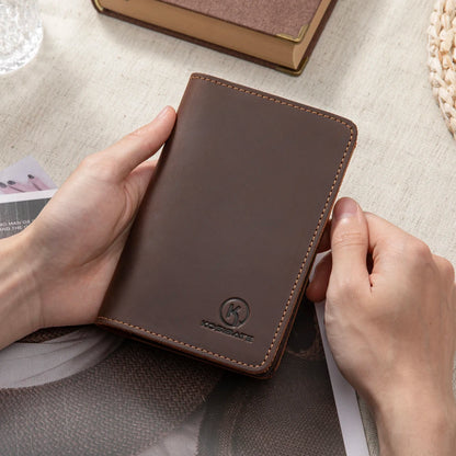 Journal Cover for Field Notes Leather Multifunctional Organizer with Pen Loop, Business Card Holder, for 3.5" x 5.5" Pocket N