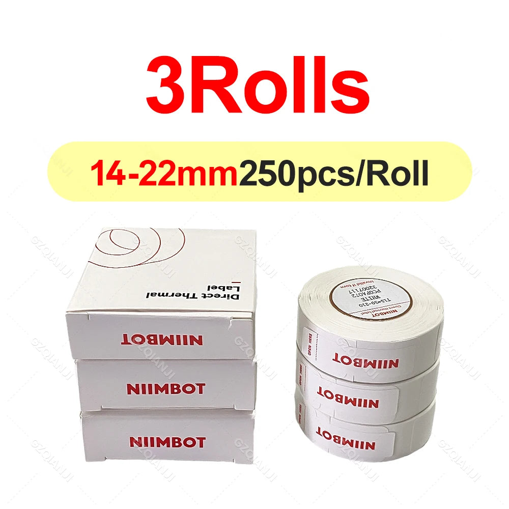 Niimbot D11 D110 D101 Label Printer Sticker Waterproof Anti-Oil Price Tape Scratch-Resistant Label Maker Adhesive Paper Rolls