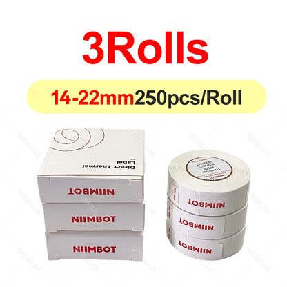 Niimbot D11 D110 D101 Label Printer Sticker Waterproof Anti-Oil Price Tape Scratch-Resistant Label Maker Adhesive Paper Rolls