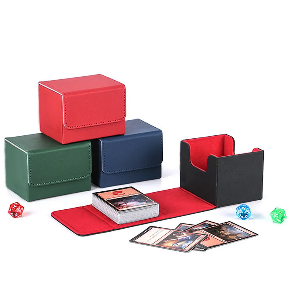 100+Trading Card Deck Box Storage Holder Organizer Cards Case for Card Collectible Game Card Cases Protectors Container