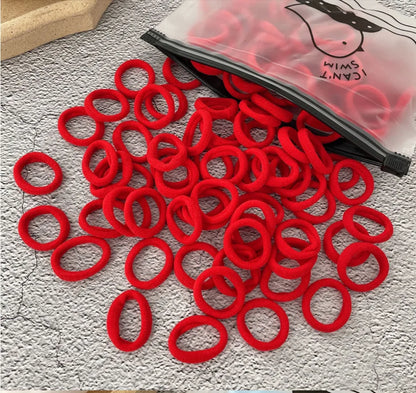 50/100Pcs Colorful Nylon Hair Bands for Children Scrunchie Hair Ties Rubber Band Kids Elastic Hair Leagues Girl Hair Accessor