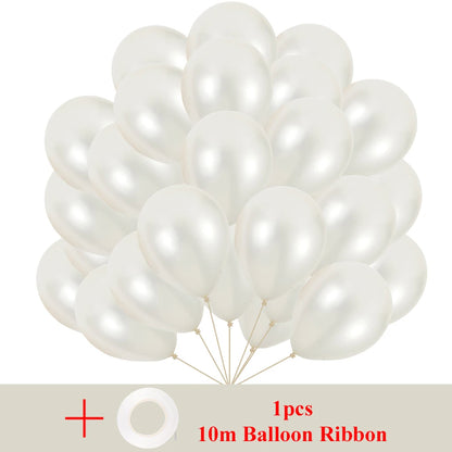 Milk White Pearl Balloon 5/10/12inch Latex Ballon Set Garland Wedding Birthday Decoration Party Supplies Baby Shower Globos G