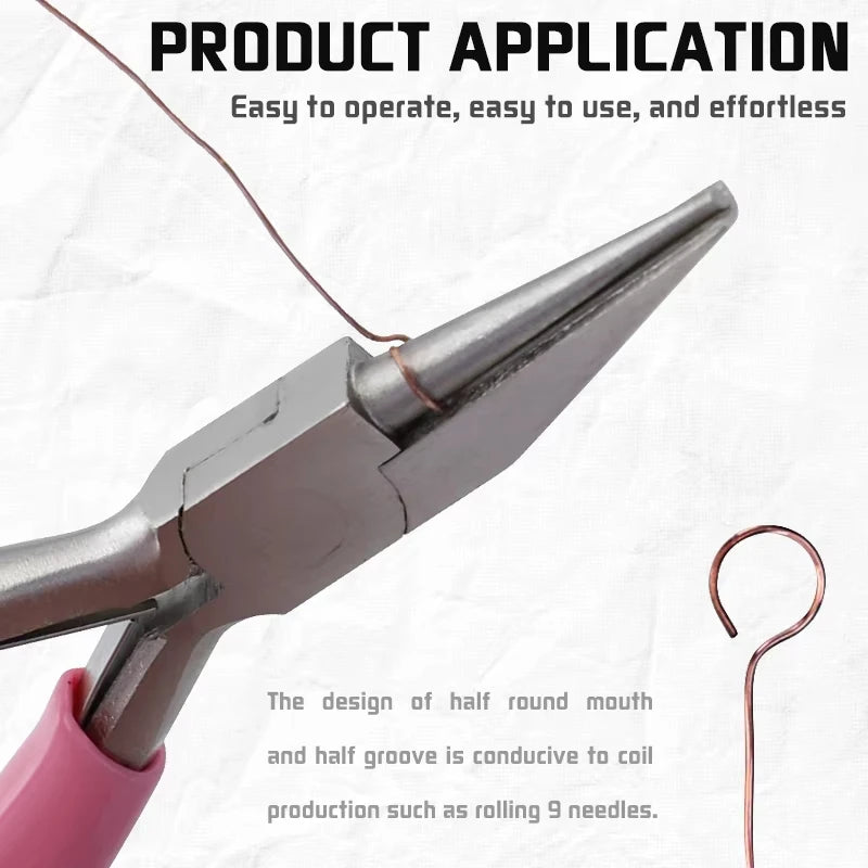 New!!!Professional Jewelry Pliers Beading Pliers Jewelry Repair Craft Supplies for Jewelry Making Pliers Wire Wrapping Tool