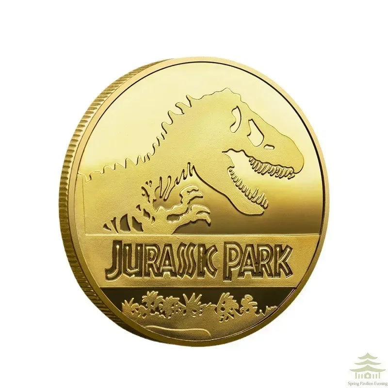 Souvenir Coin REPLICA Commemorative Coins Medallion Badges Coins Jurassic Park Dinosaurs Coins