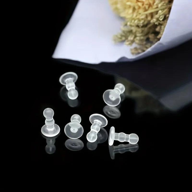 Silicone Ear Pad-anti-piercing Earring, Full Coverage Earplug Safety Earring Back for DIY Production, Jewelry Production