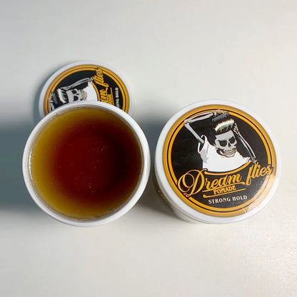 Vintage Style Hair Pomade for Men - Strong All Day Hold, Classic Shine & Slick Back Look, Water-Based, Non-Greasy