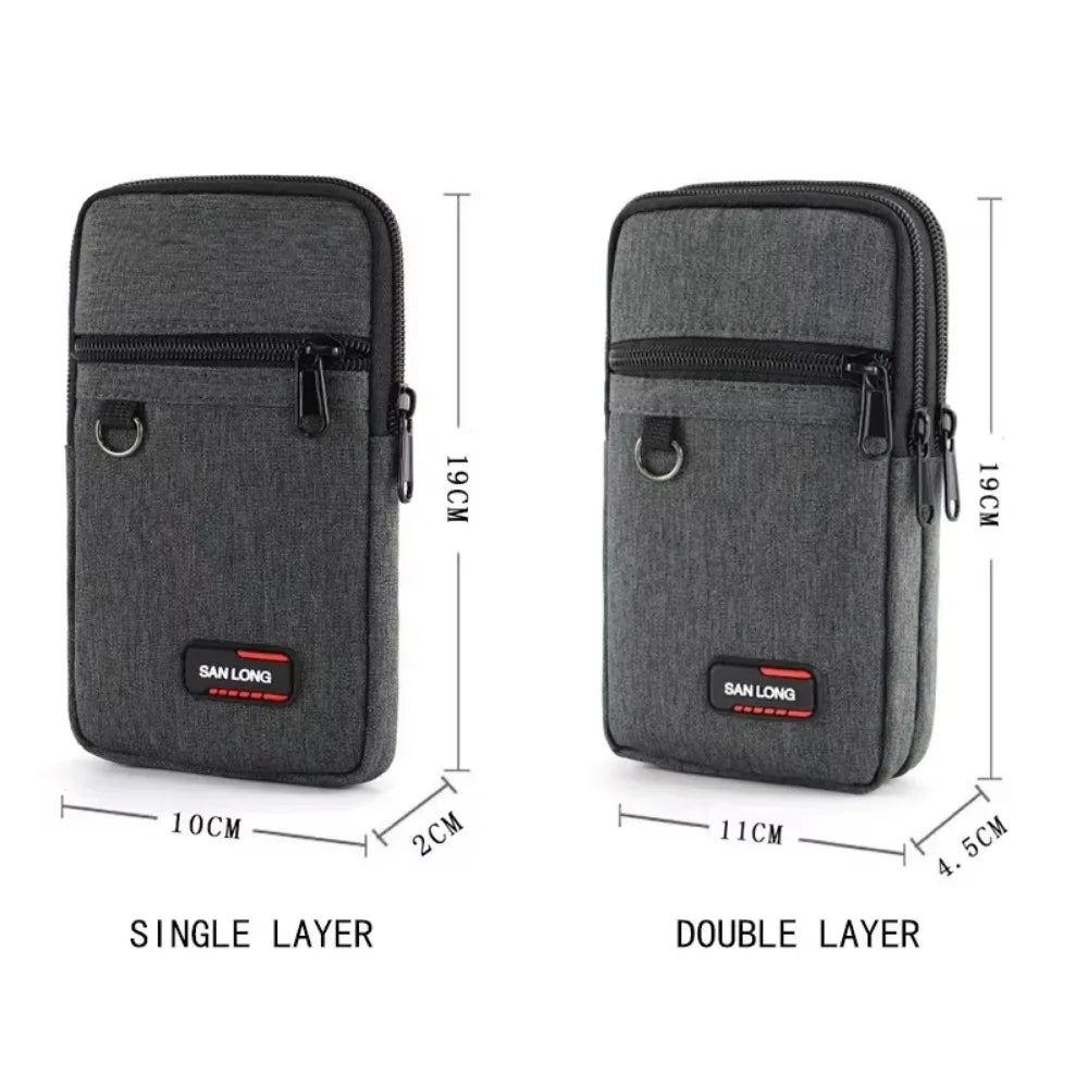 Waterproof Waist Bag Purse with Belt Single/double Layer Outdoor Fanny Pack Men Women Phone Pouch Camping Hunting Tactical Ba