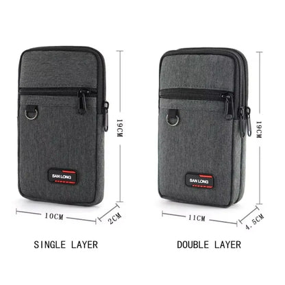 Waterproof Waist Bag Purse with Belt Single/double Layer Outdoor Fanny Pack Men Women Phone Pouch Camping Hunting Tactical Ba