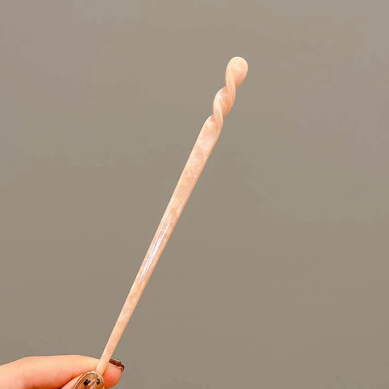Vintage Chinese Style Hair Sticks for Women Girls Fashion Acetate Chopstick Shaped Hair Clips Pins Jewelry Hair Accessories -