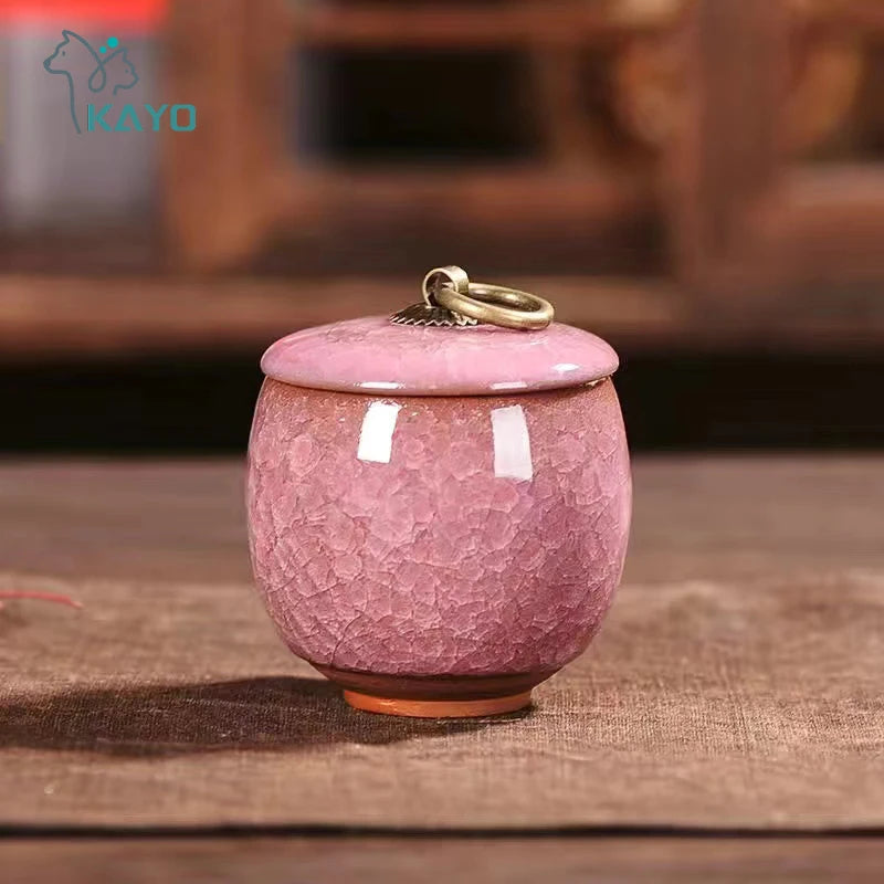 Ceramics Ash Urn Sealed Cremation Funeral Ashes Keepsake Small Animals Pet Dog Cat Memorial Suitable Home Fireplaces Burial -