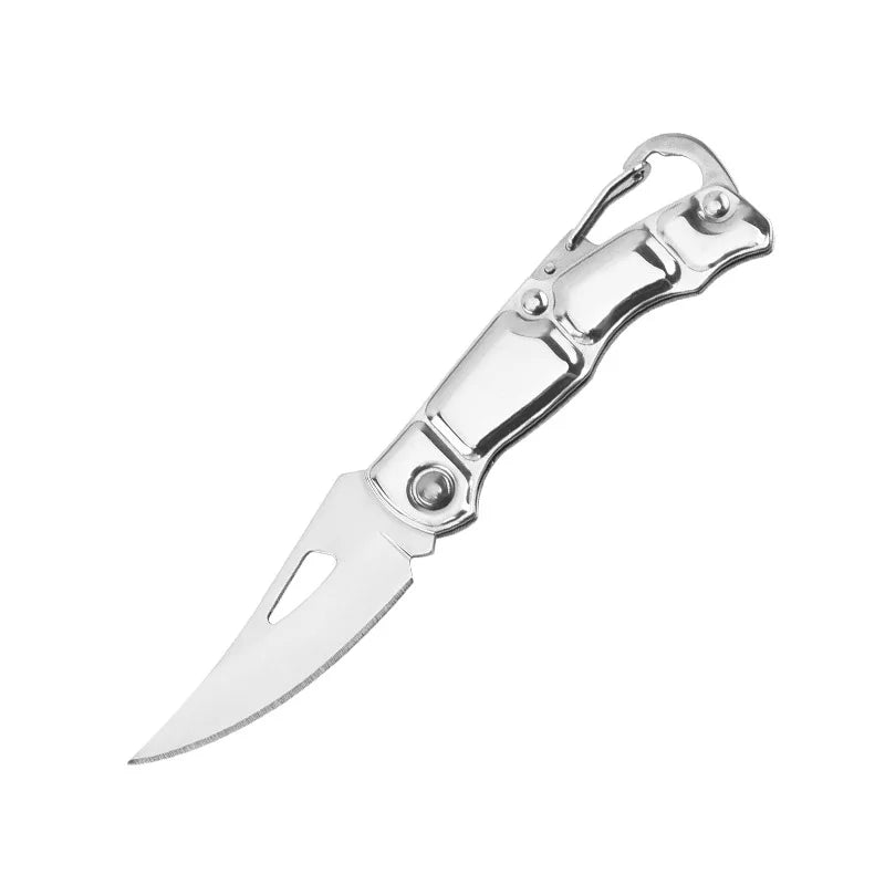 Folding Fruit Knife Stainless Steel Meat Cleaver Kitchen Knife with Non-slip Handle for Kitchen Accessories Pocket Knife - Kn