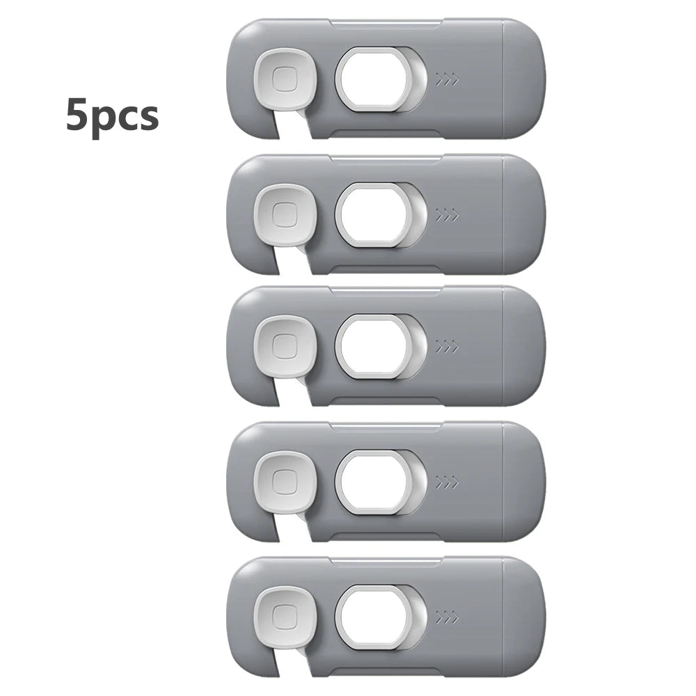 1/2/3/5pcs Child Safety Cabinet Lock Security Protection Home Refrigerator Safety Buckle Baby Anti-Pinch Hand Drawer Door Loc