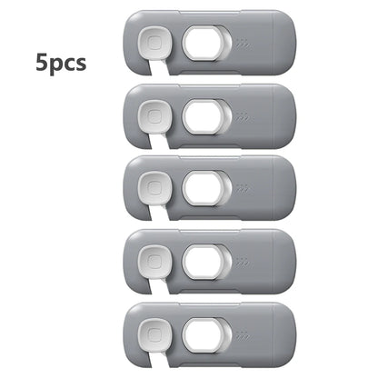 1/2/3/5pcs Child Safety Cabinet Lock Security Protection Home Refrigerator Safety Buckle Baby Anti-Pinch Hand Drawer Door Loc