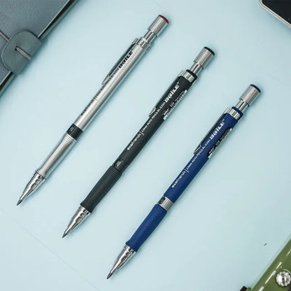 Mechanical Pencil Set 2.0 mm with 2B Black/Colors Lead Refill For Writing Sketching Art Drawing Painting School Automatic Pen