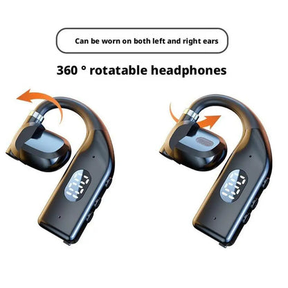 1-2Earhooks Wireless Bluetooth 5.4 Headphones Gaming Sports Headset HiFi Stereo Noise Reduction Earbuds Earphone With Microph