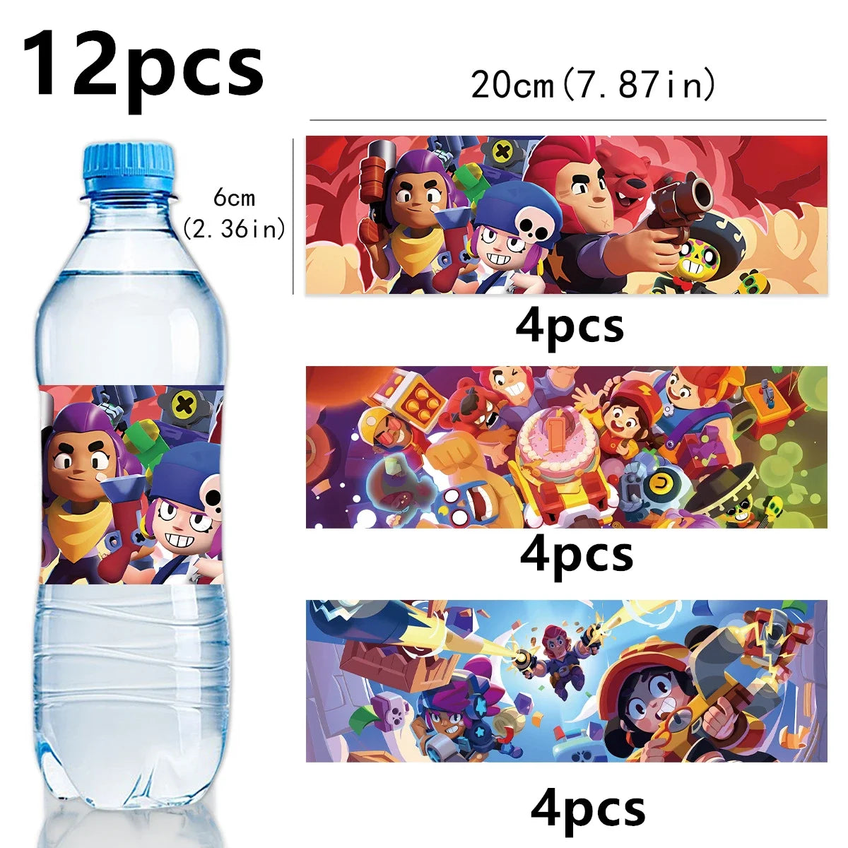 Battle Balloons Happy Birthday Banner Fight Game Party Decoration Brawled Background Cake Topper Disposable Tableware Keychai