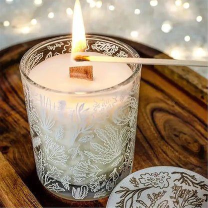 Handmade Soy Wax Candle Wooden Wick DIY Aromatherapy Candle Single Direction Wick Paraffin Wax Candle Crafting Guide