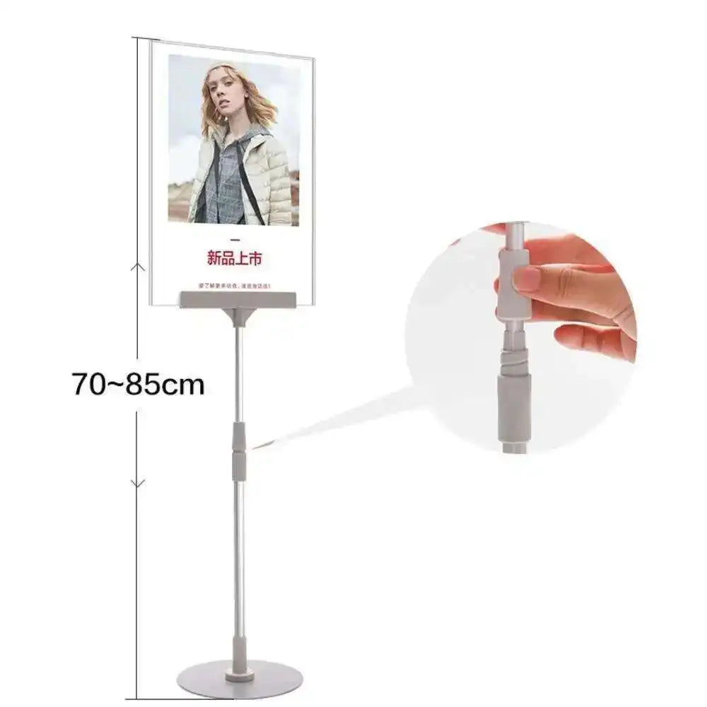 Clothing Store A4 Banner Stand Advertising Display Poster Desktop Placement Acrylic Frame