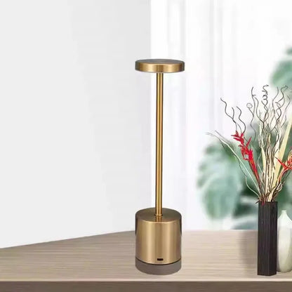 LED Cordless Touch Table Lamps Rechargeable Desk Lamp 3Colors Adjustable Bedside Creative Ambient Light Bar Room Decor Light