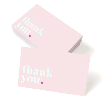 50Pcs Thank You Card Small Business Card Thank You Cards for your supporting Business Package Decoration,Wedding Party Suppli