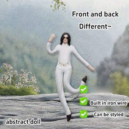 Michael Jackson Bendable Doll Flexible Wire Frame Poseable MJ Abstract Rat Jerky Doll King of Pop Collectible Fan Gift