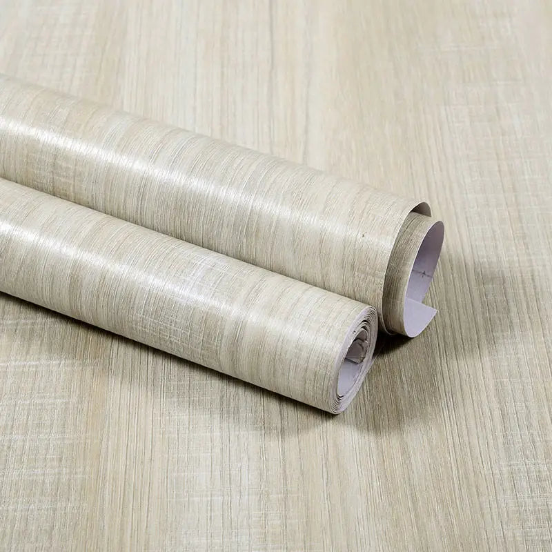 Wood Grain DIY Sticker PVC Self Adhesive Waterproof Wallpapers Renovation Furnitures Wall Stickers Home Decor Sticky Paper De