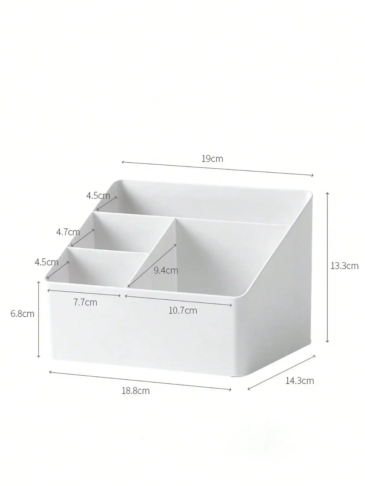 Dormitory living room desktop storage box plastic office cosmetics finishing box remote multi-function finishing storage box 