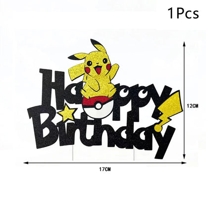Cake Decoration, Pokemon Cake Topper, Pikachu Party Decor, Kids Birthday Supplies, Cake Decorating Gifts, Anime Figure Decora
