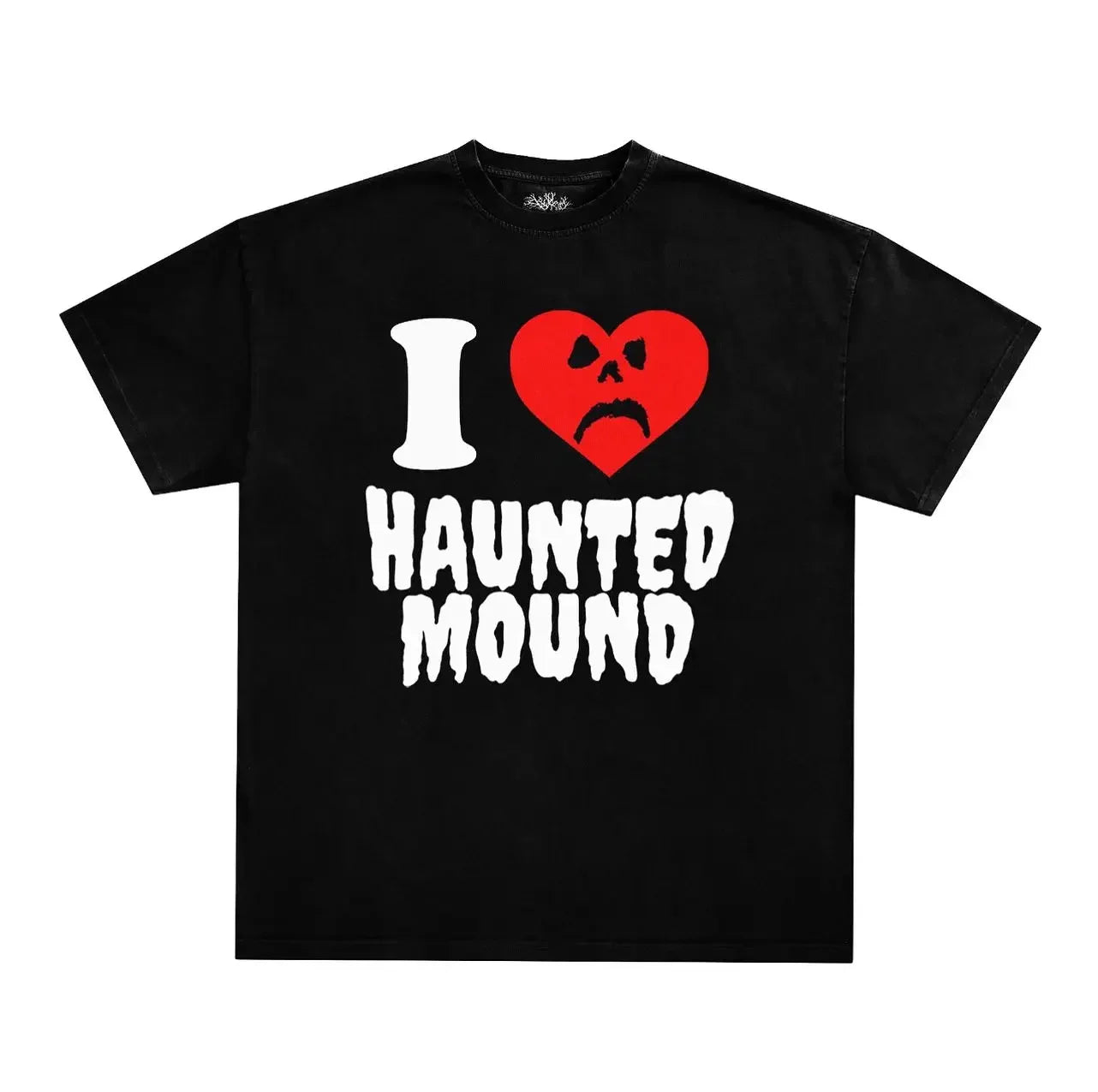 American Goth Haunted Mound Graphic T-shirt Printed Men Women Y2K Grunge Summer Short-sleeved Oversized T-shirt Streetwear To