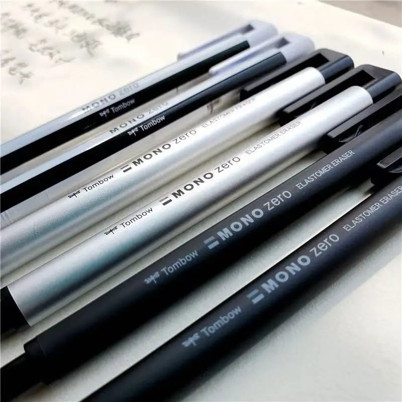 Tombow MONO Zero Eraser Flat / Super Fine Rubber Tip Pen Type Professional High Precision Pencil Eraser For Manga Highlight