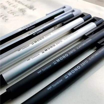 Tombow MONO Zero Eraser Flat / Super Fine Rubber Tip Pen Type Professional High Precision Pencil Eraser For Manga Highlight