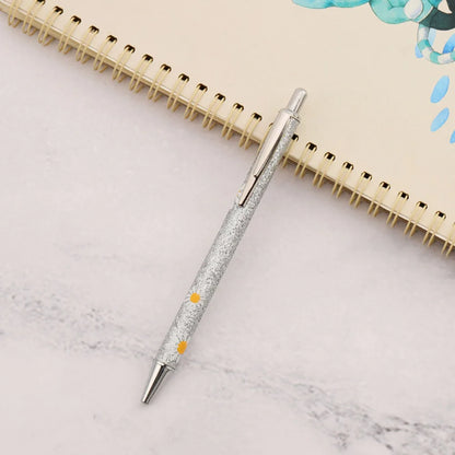 Ballpoint Pen, Metal Daisy Kawaii, 5 Pieces, For School, DIY Crafts