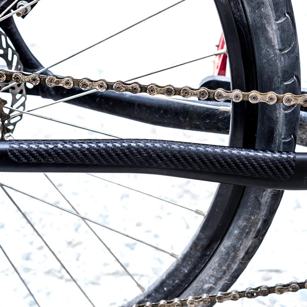 Bicycle Chain Protector Black Cycling Frame Chain Stay Posted Protector Chain Care Guard Cover Bike Accessories