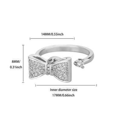 Anti Stress Anxiety Fidget Rings for Women Stainless Steel Sunflower Sun Star Spinner Ring Christmas Jewelry Gifts - JZ8154P