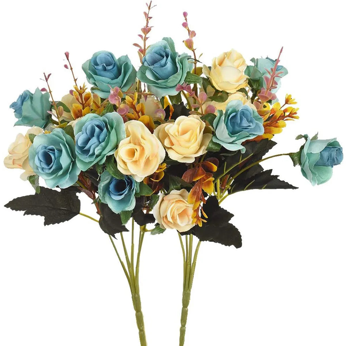Artificial Flowers Silk Rose Wedding Home Festival Room Decoration Bride Bouquet Diy Scrapbooking Garland Wall Photography Pr